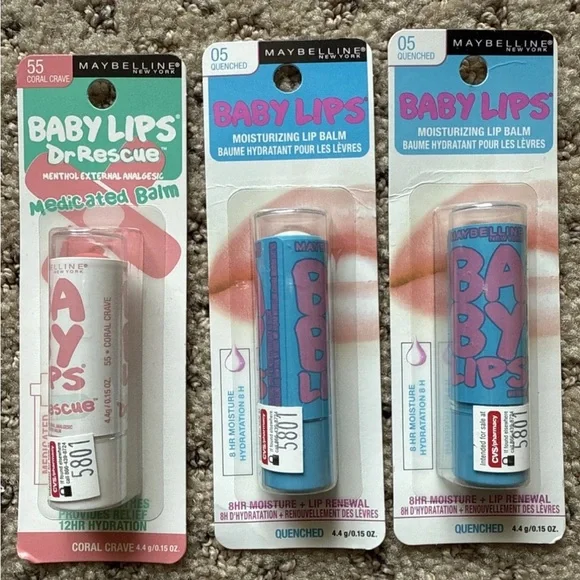 Maybelline New York Baby Lips Lot Of (6) New - Picture 3 of 3